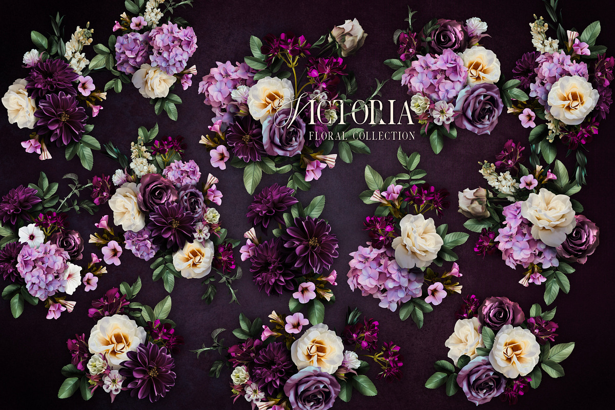 Regal Victoria Floral Collection, a Decorative Illustration by Eclectic Anthology (Photo 5 of 11)