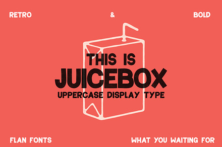Retro uppercase bold font, a Font by Courtney Flannagan Design