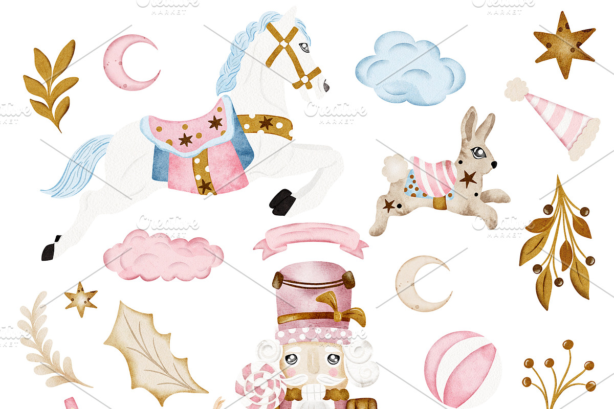 Candy Christmas Nursery Collection, a Decorative Illustration by Pati Paints (Photo 2 of 13)