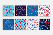 Seamless American Party Patterns, a Pattern Graphic by Iryna Denysova (Thumbnail 11 of 13)