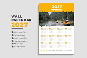 Wall Calendar 2027, a Stationery Template by pixelcreatx (Thumbnail 1 of 5)