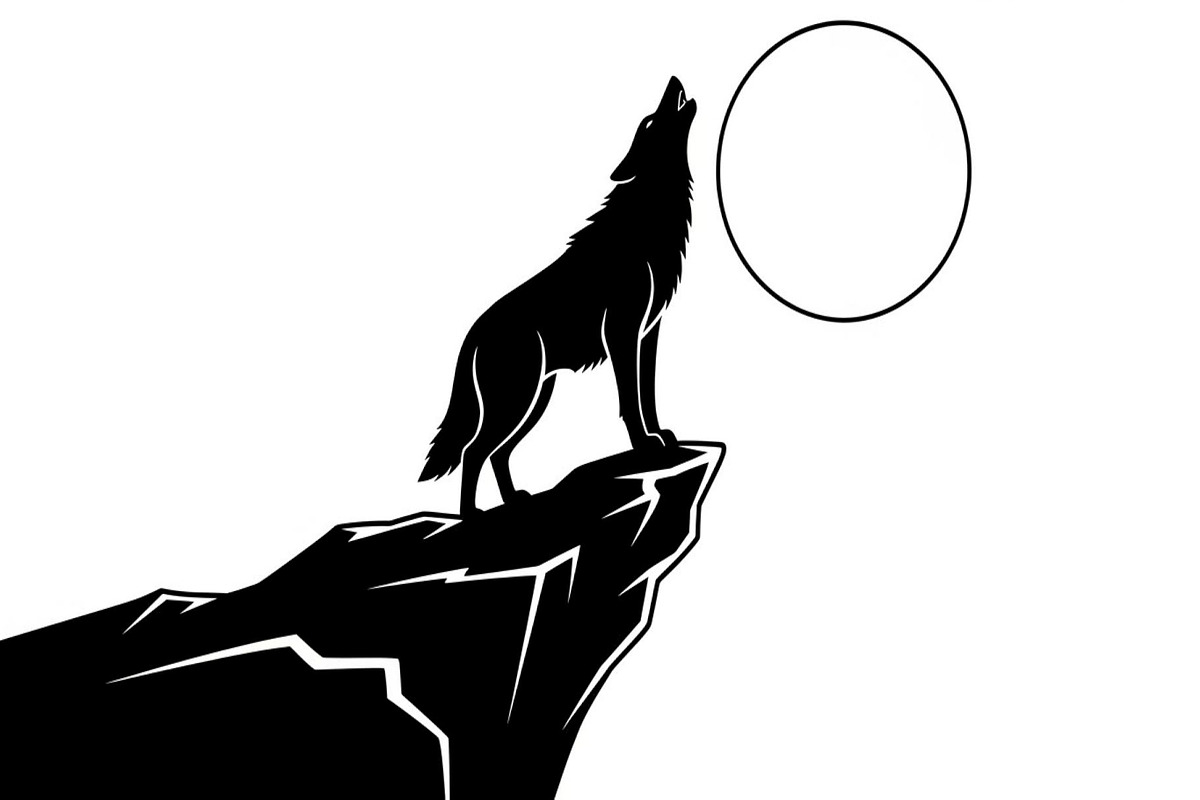 40 Wolf Moon Silhouette Vector Bundl, an Illustration by Amazin_art (Photo 41 of 41)