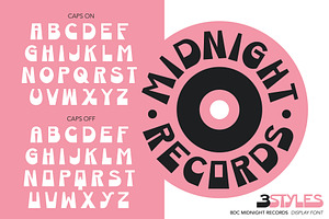 Midnight Records Display Font