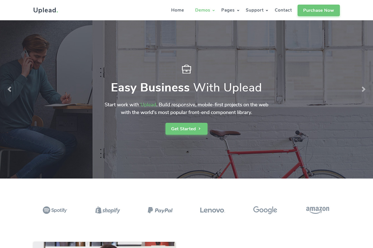 Uplead - Bootstrap Landing Template, a Bootstrap Template by shreethemes (Photo 7 of 8)