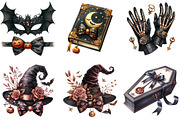 Elegant Halloween Clipart, an Illustration by DreamArtGraphic (Thumbnail 4 of 5)
