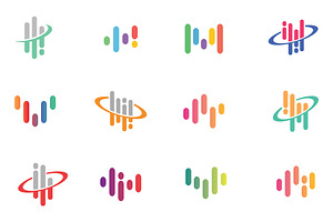 Creative Audio Wave Symbol