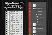 Golden Tickets Templates Set, a Texture Illustration by FourLeafLover (Thumbnail 4 of 4)