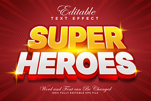 Super Heroes Text Effect Style | EPS, a Layer Style Add-On by padilah_a