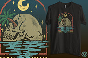 The skull island vintage style, an Object Illustration by Krizvector Artwork Shop (Thumbnail 2 of 3)