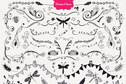 HUGE Hand drawn Nature Pack Elements, an Illustration by StylishDesignMe (Thumbnail 2 of 5)