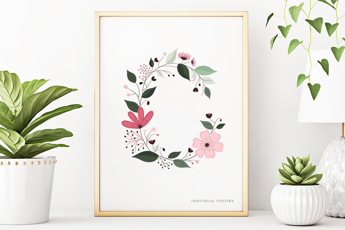 Awesome Blossom alphabet, a Symbol Font by Alice_Evans (Photo 6 of 16)