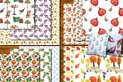 City in fall watercolor set, an Illustration by DollyPotterson (Thumbnail 7 of 8)