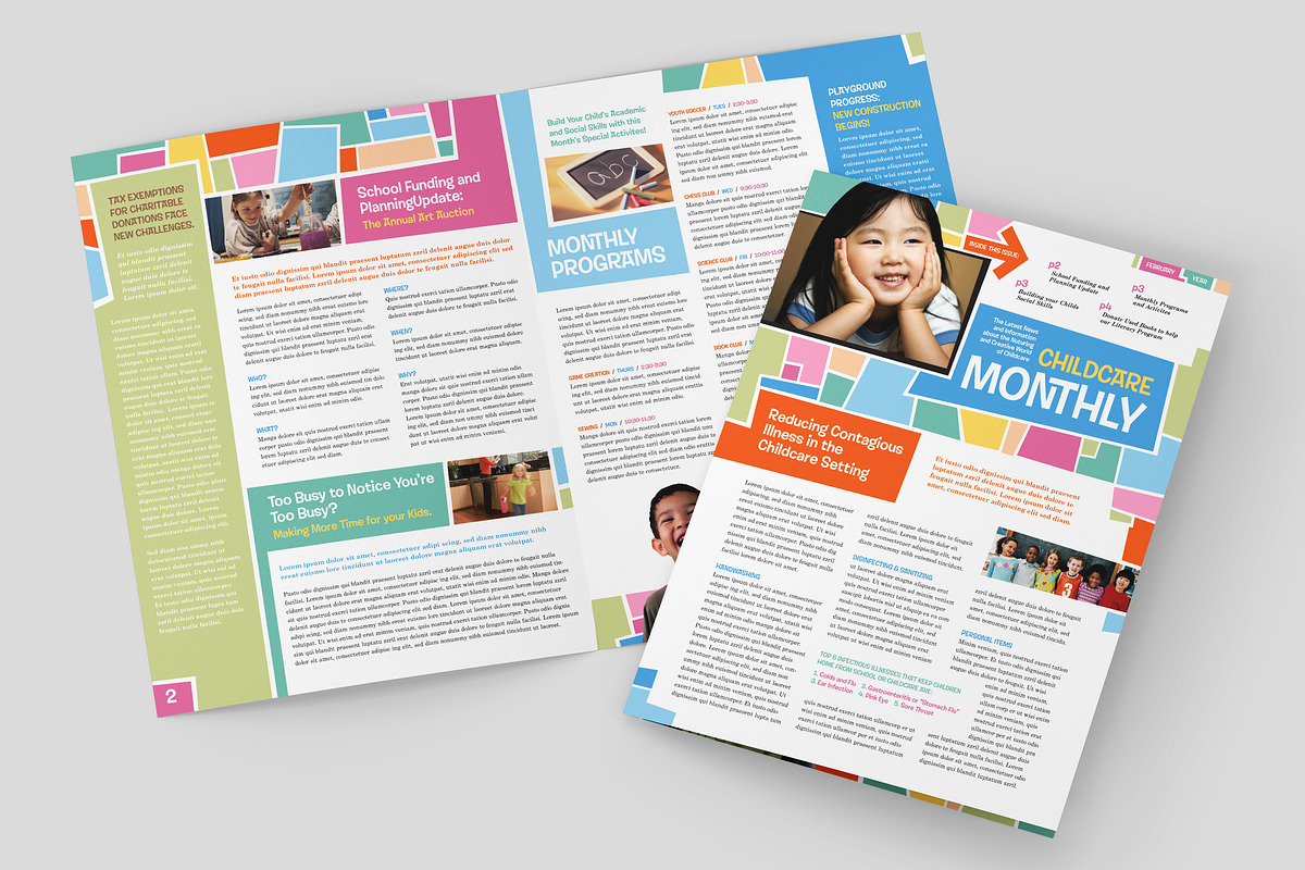 Preschool Newsletter Template, a Magazine Template by StockLayouts (Photo 1 of 4)