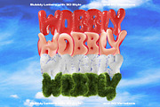 Wobbly Bubbly Letters with 3D Style, an Object Graphic by Dirtybarn (Thumbnail 1 of 8)