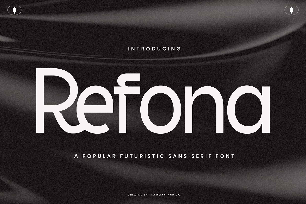 Refona - Futuristic Sans Serif Font, a Sans Serif Font by Flawless And Co (Photo 1 of 10)