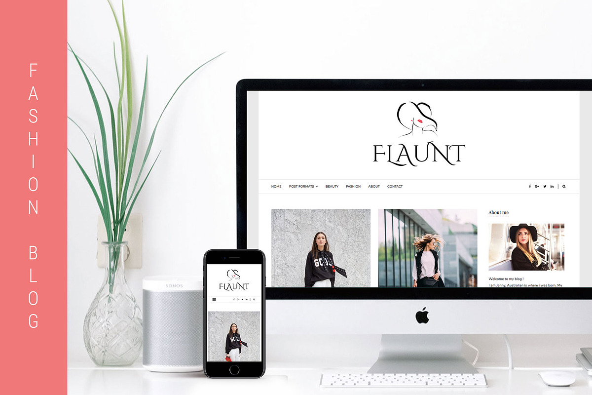 Flaunt -Fashion Blog WordPress Theme, a WordPress Template by EasyBlog Themes (Photo 1 of 4)