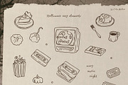 Haunted Nostalgia: Halloween Clipart, a Seasonal Illustration by Cute Atelier (Thumbnail 2 of 10)