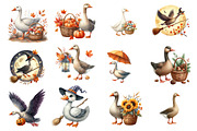 Fall Halloween Goose Sublimation, an Illustration by Designworld (Thumbnail 2 of 5)