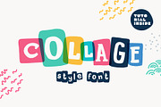 New Collage colored font, a Slab Serif Font by kaer_shop (Thumbnail 1 of 12)