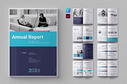 Annual Report Design Template| Canva, a Brochure Template by ElvinPrint (Thumbnail 1 of 11)