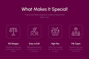 Feminist Icons Set, an Outline Icon by Prosymbols (Thumbnail 2 of 8)
