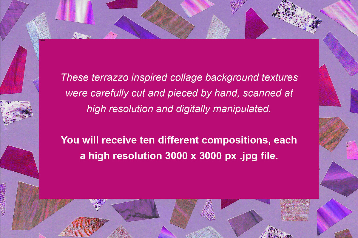 Terrazzo Collage Texture Pack, a Texture Graphic by maggiereuter (Photo 7 of 9)