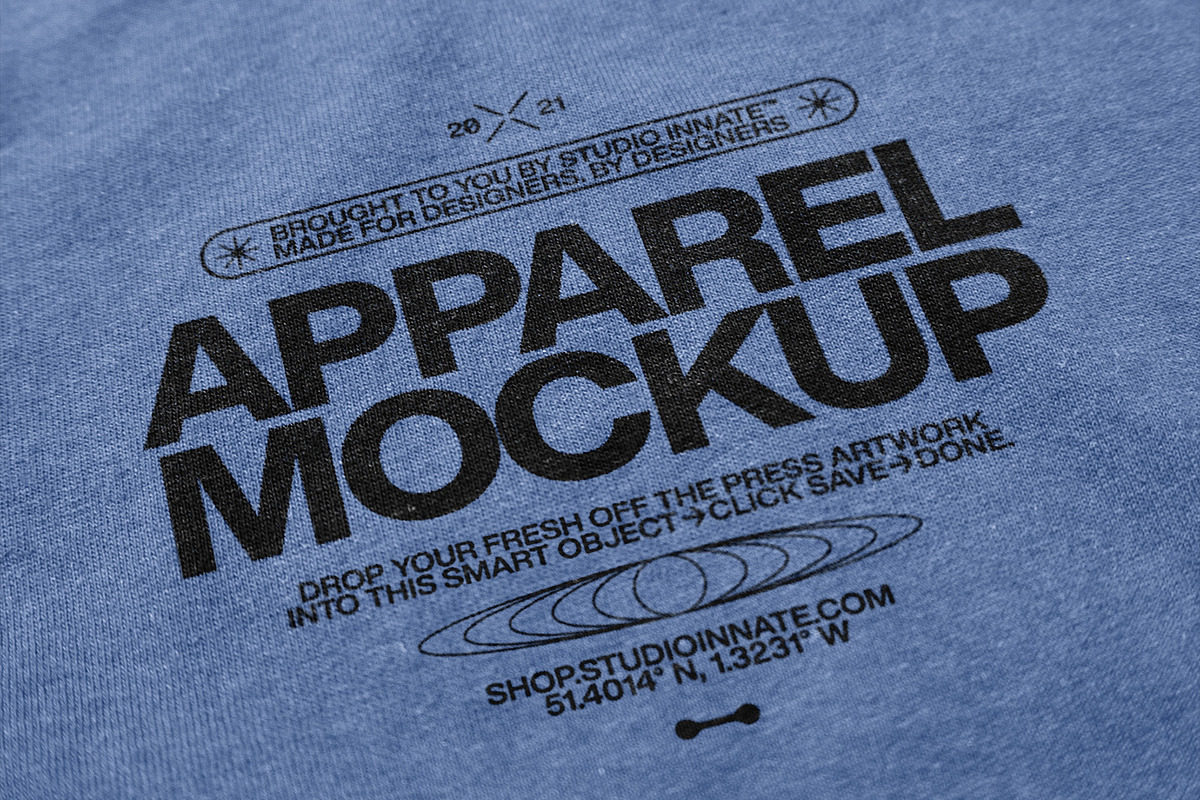 Apparel Logo Mockup, a Print Template by Studio Innate (Photo 5 of 6)