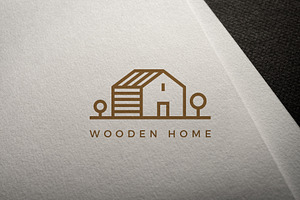 Vector line house logo