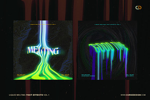 Liquid Melting Text Effects Bundle