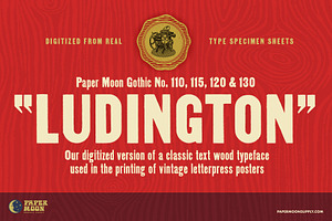 Ludington Vintage Letterpress Font