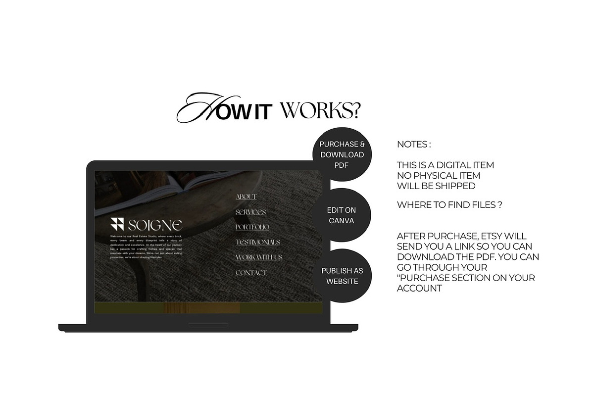 Real Estate REALTOR CANVA WEBSITE, a Landing Page Template by Ivyandpalette (Photo 5 of 6)