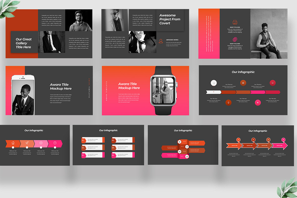 Awara Business Google Slides, a Presentation Template by Infinity Vector Studio (Photo 4 of 5)