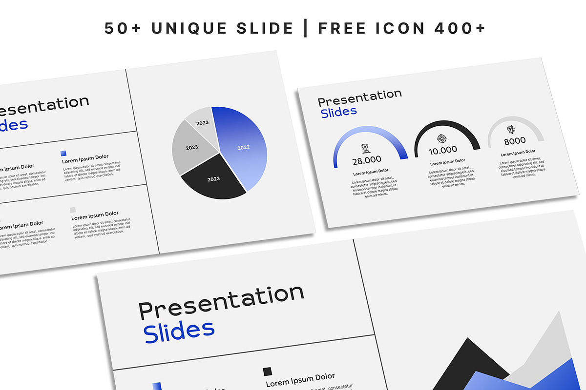 Minimalist Blue PowerPoint Template, a Presentation Template by SKY CREATION (Photo 2 of 6)