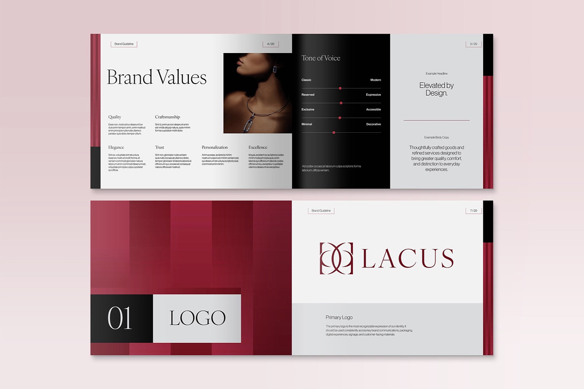Luxury Brand Guidelines Template, a Brochure Template by BrandPacks (Photo 3 of 7)