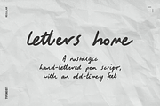 Letters Home Romantic Pen Script, a Script Font by TYPEHEIST (Thumbnail 1 of 9)