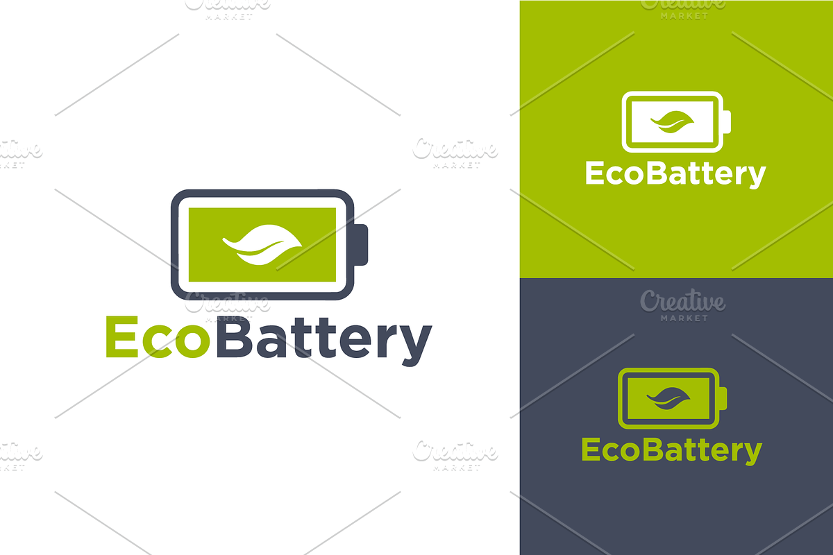 Eco Battery Logo Vector Simple, a Branding & Logo Template by zaqilogo (Photo 1 of 2)