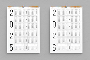 Wall Calendar Set 2024 To 2030