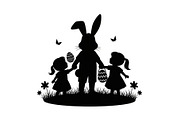 Cute Easter Bunny Silhouette bundle, an Illustration by Artivon (Thumbnail 42 of 51)