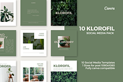 Sage Green Canva Template, a Social Media Template by Moodwave Studio (Thumbnail 1 of 10)