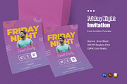 Friday Gradient Event Invitation, an Invitation Template by Esensifiksi.studio (Thumbnail 1 of 2)