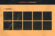 Material Texture Brushes Photoshop, a Brush Add-On by Mixergraph (Thumbnail 6 of 9)