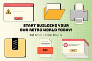 Retro Window UI Elements Set, a Technology Illustration by Invisual Studio (Thumbnail 8 of 9)