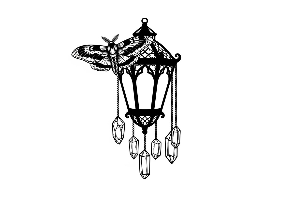 Mystical Moth Lantern Design Bundle, an Illustration by Designs_River (Photo 31 of 31)