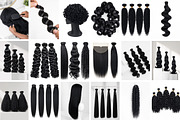 Black Hair Wig Stock Photos, a Beauty & Fashion Photo by Selenique Studio (Thumbnail 9 of 11)