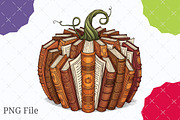 Fall Book Pumpkin Halloween Teacher, an Illustration by designcity5 (Thumbnail 1 of 4)