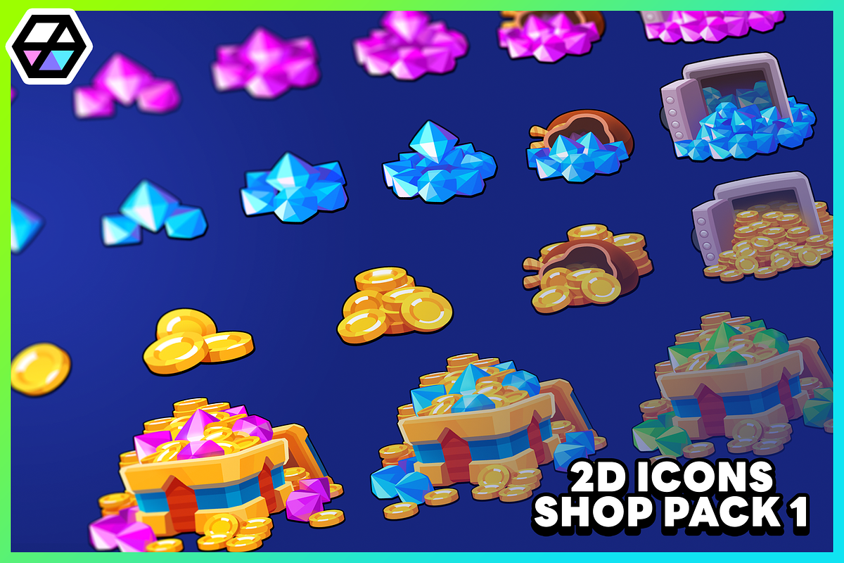 2D Icons - Shop Pack 1, an Object Graphic by LAYERLAB (Photo 1 of 7)