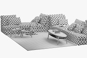 Corner modular sofa 3d model, a Furniture 3D Model by 3dmitruk (Thumbnail 13 of 14)