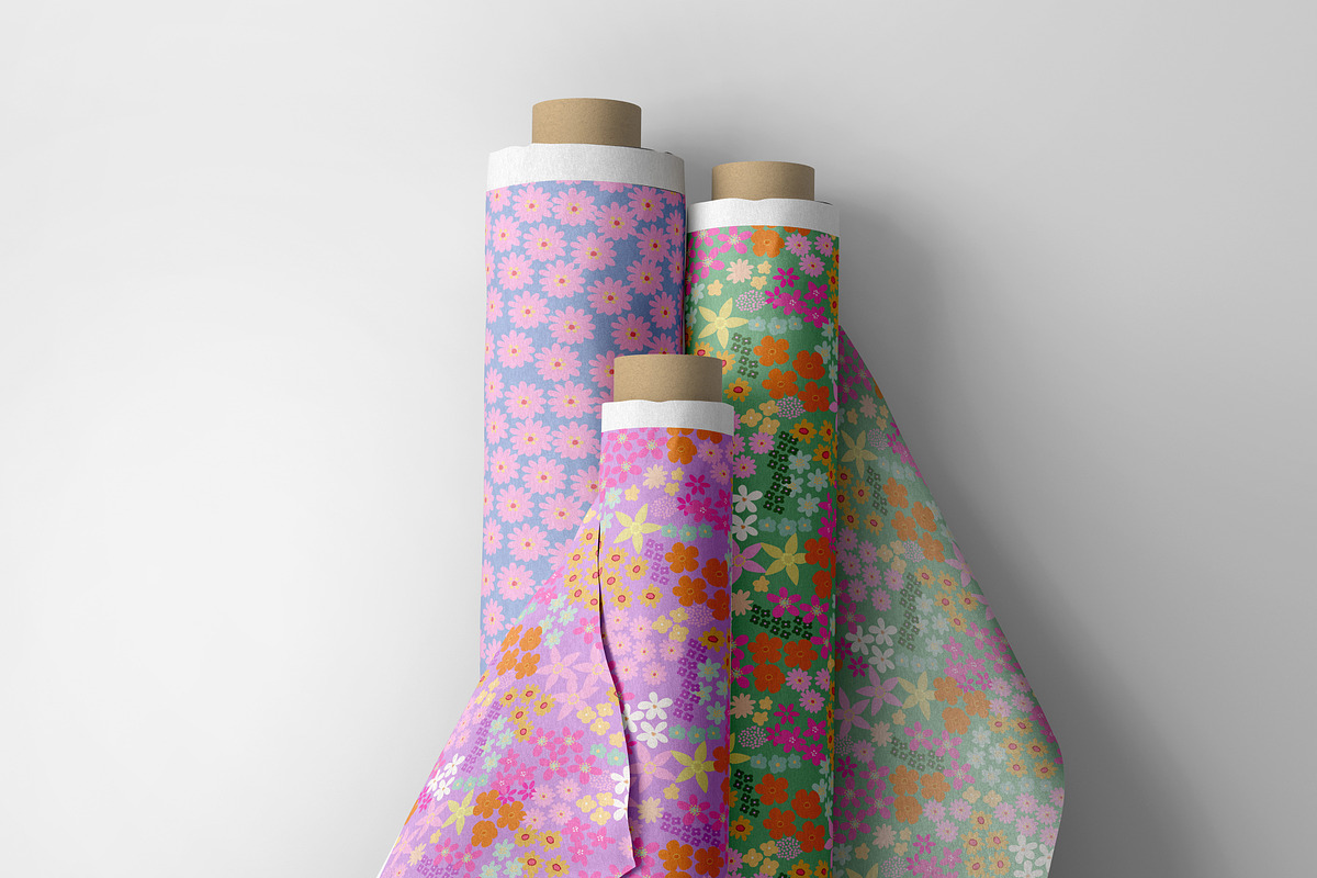 Ditsy Meadow floral pattern, an Illustration by nathalieclaire (Photo 6 of 15)