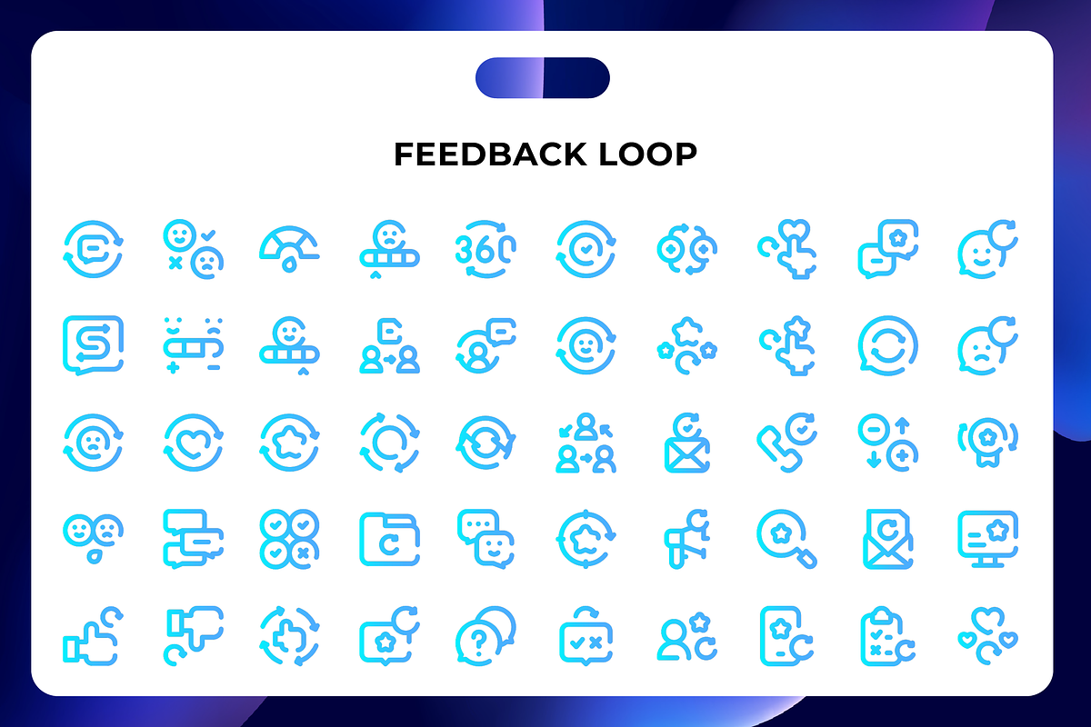 Feedback Loop Icons, an Icon by Wencory | Creative Market