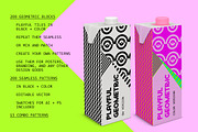 Playful Geometric Blocks, a Pattern Graphic by Pulpixel Design (Thumbnail 2 of 9)